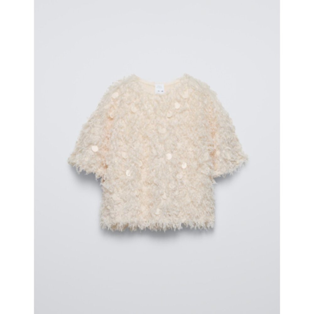Zara Kids || Fringed Sequin Shirt
